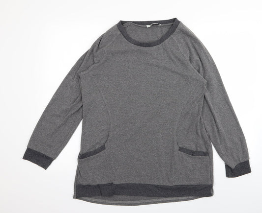 Yidarton Womens Grey   Basic T-Shirt Size L