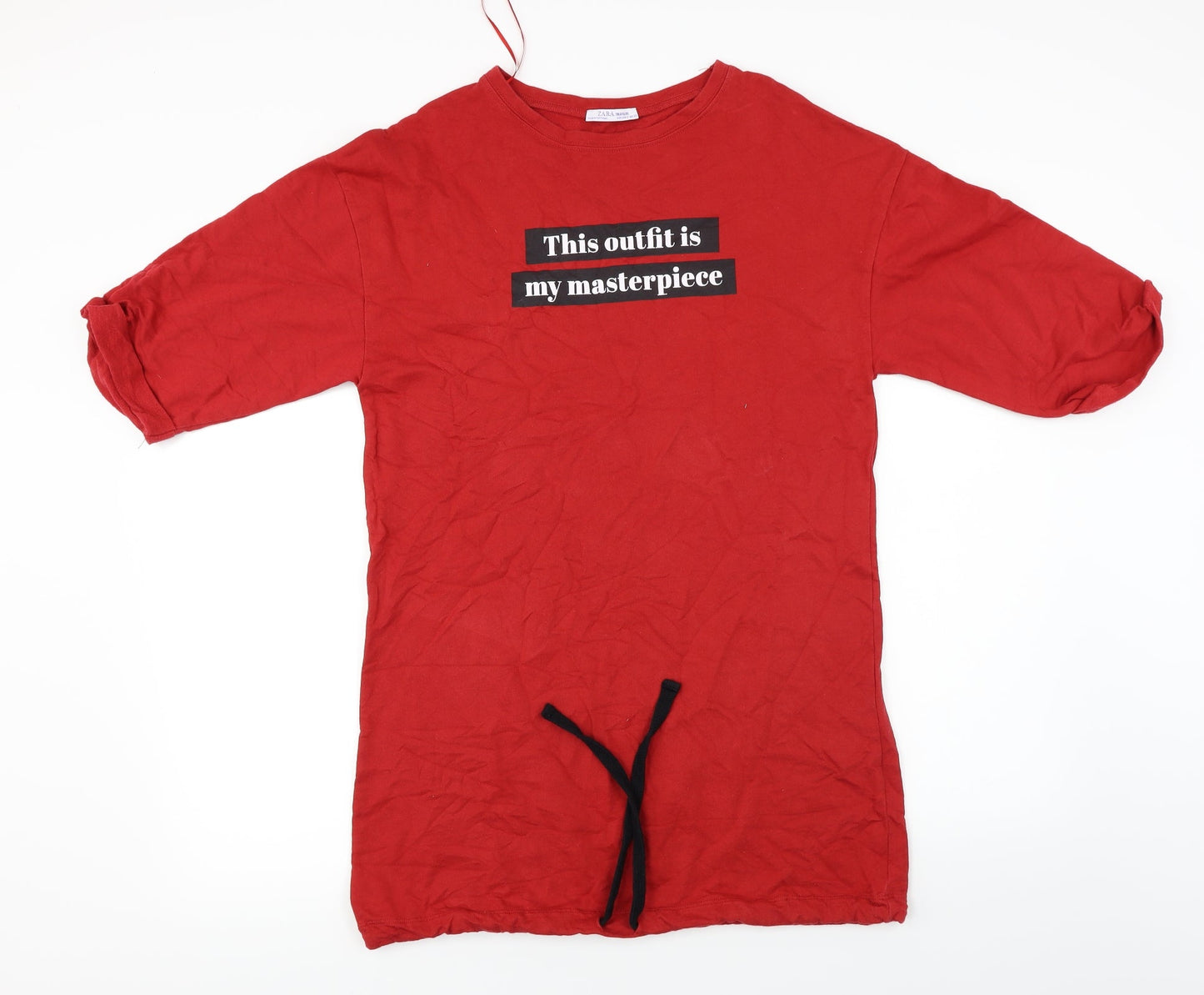 Zara  Womens Red   Basic T-Shirt Size S