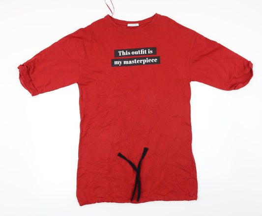 Zara  Womens Red   Basic T-Shirt Size S