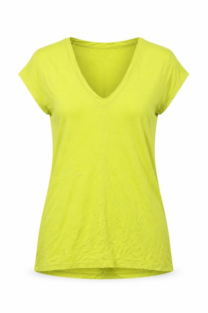 Miss Selfridge  Womens Yellow   Basic T-Shirt Size 10