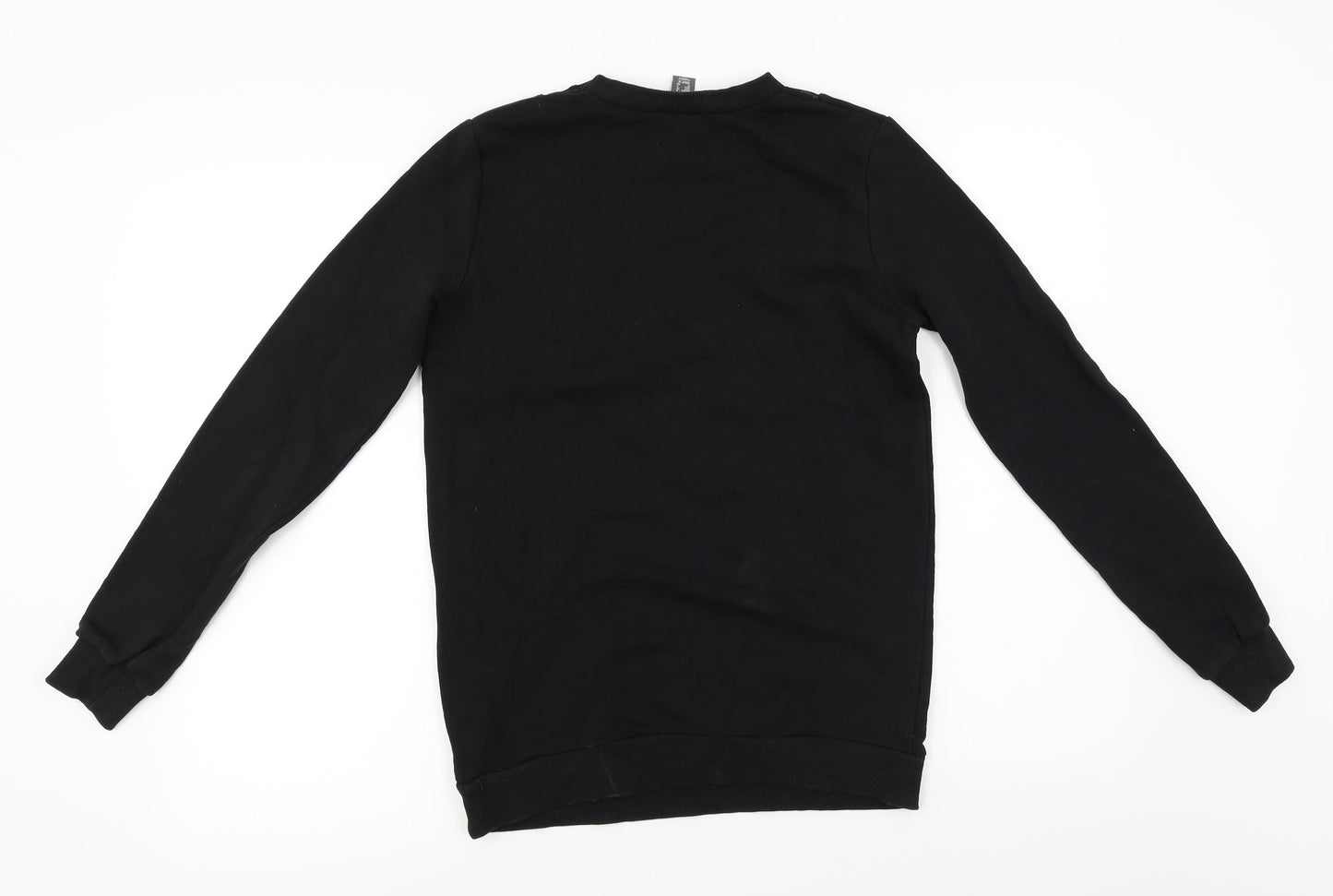 Primark  Womens Black Floral  Pullover Jumper Size 8
