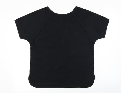 Additional front view of Papaya women’s black basic blouse, size UK 12