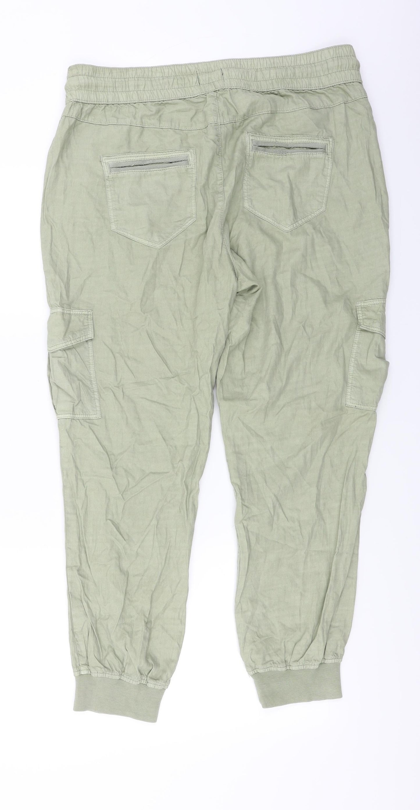 Marks and Spencer  Womens Green   Trousers  Size 34 in L24 in
