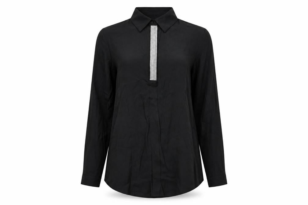 By Swan  Womens Black   Basic Blouse Size L