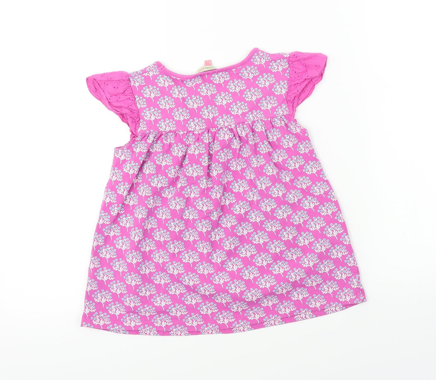 John Lewis  Girls Pink Floral  Basic Blouse Size 6 Years