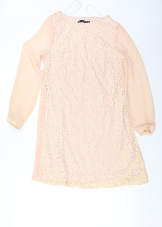 Atmosphere  Womens Pink Floral  Basic Blouse Size 8