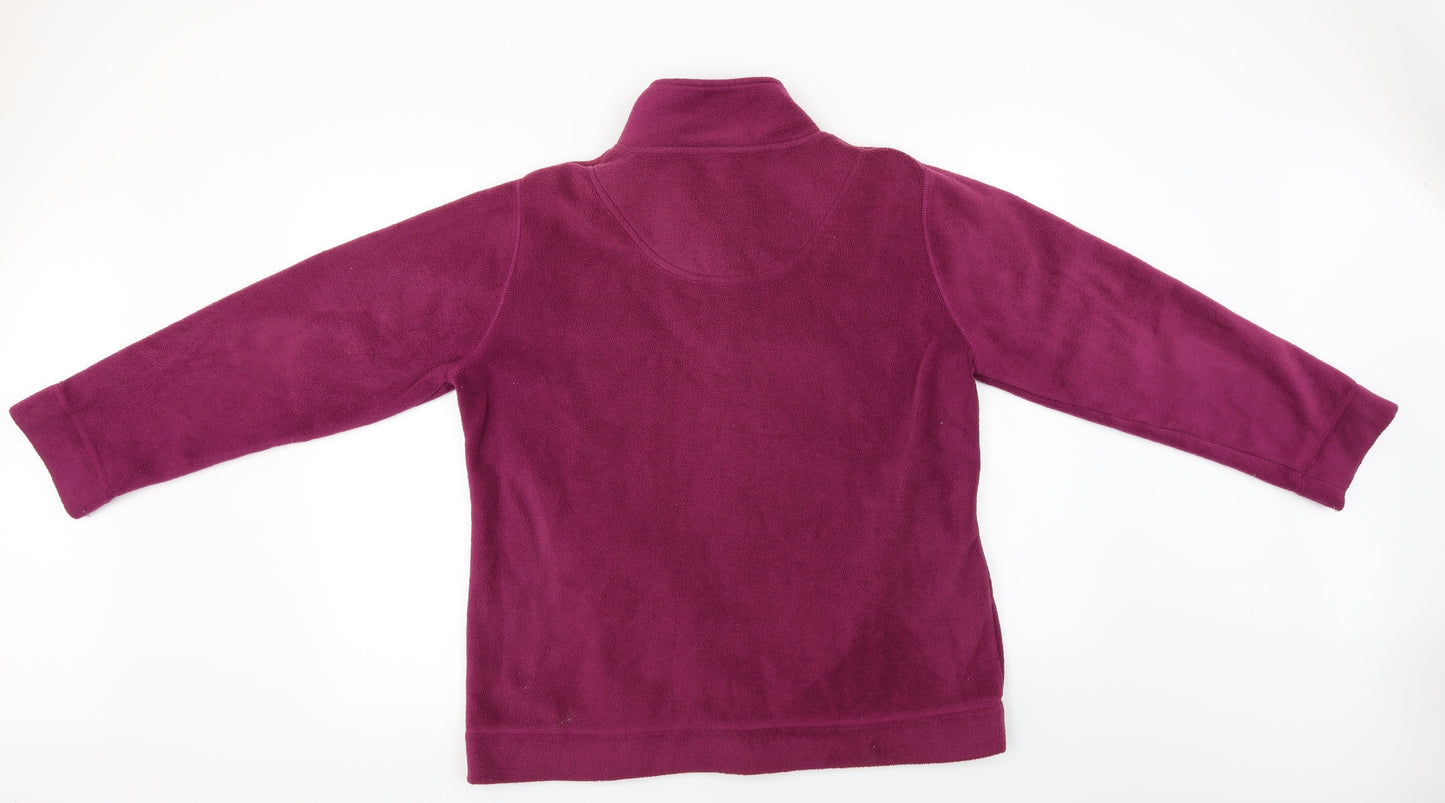 Active Womens Purple   Full Zip Jumper Size 14