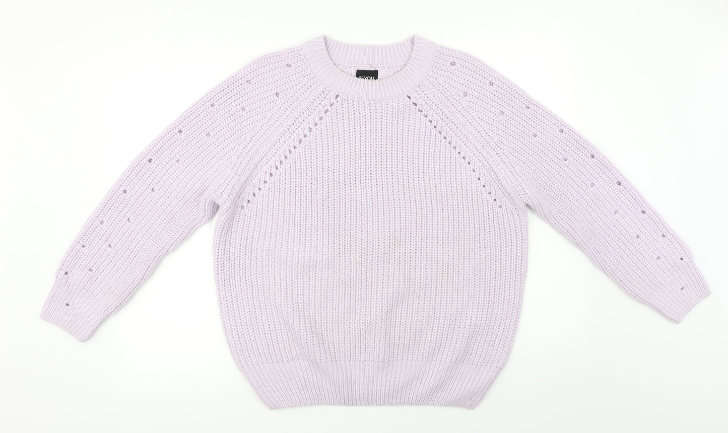 Be You  Womens Purple   Pullover Jumper Size 12