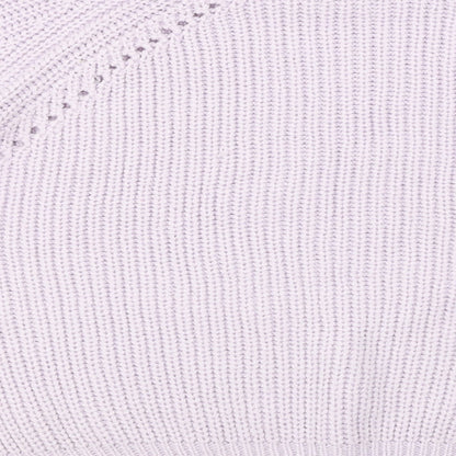 Brand and care label for Be You women’s purple jumper, size UK 12