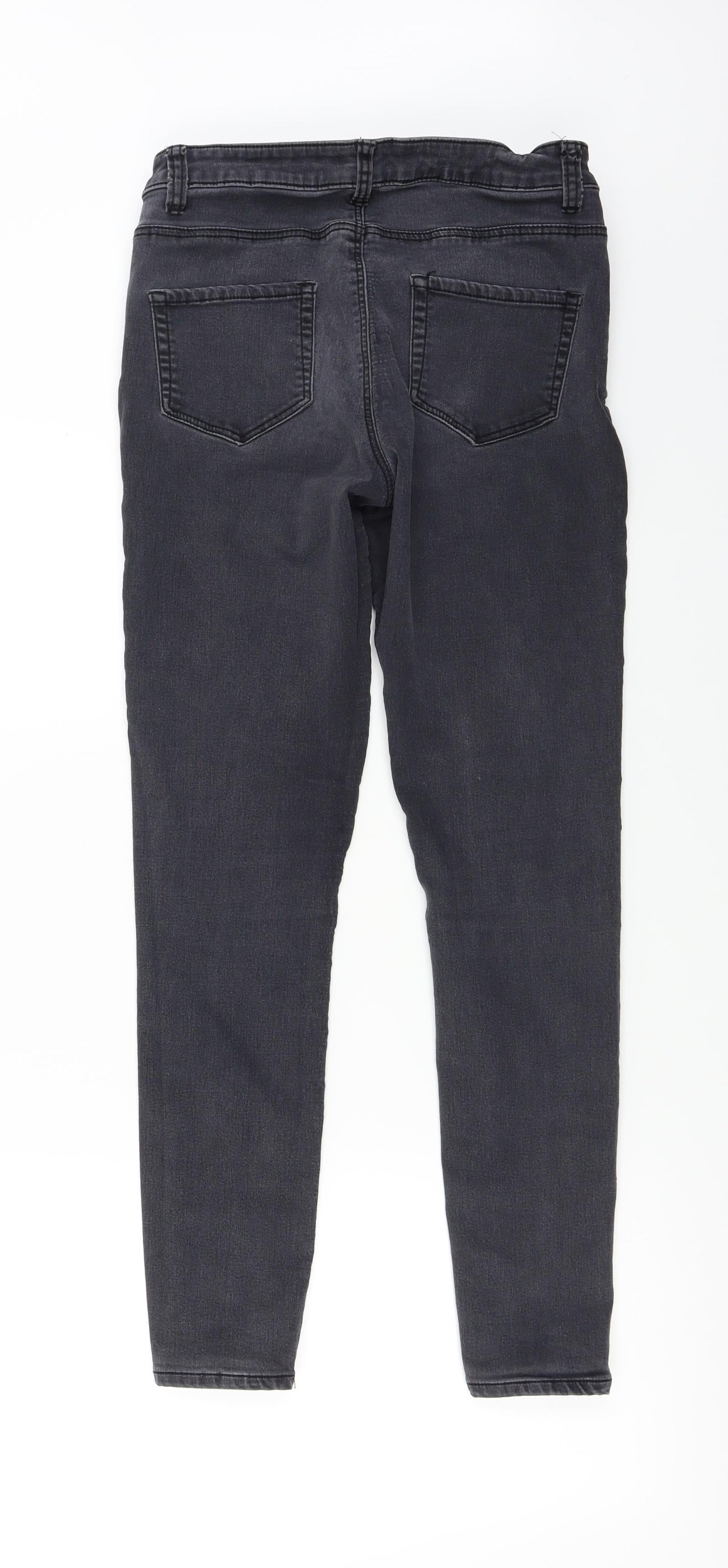 denim co Womens Grey   Straight Jeans Size 12 L25 in