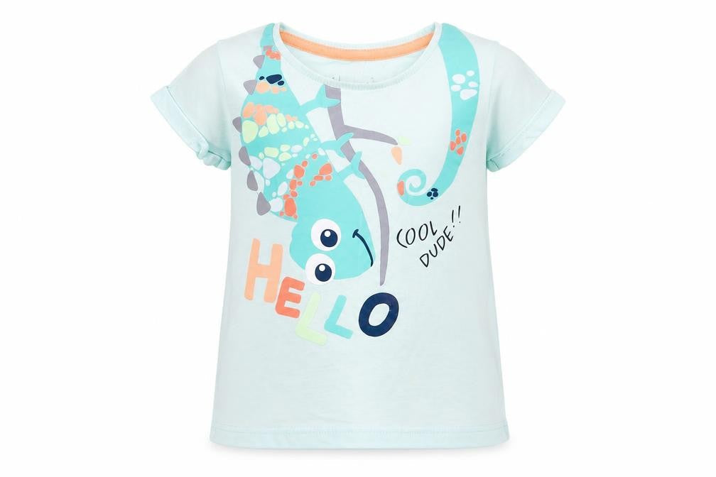 PEP&CO Baby Green   Basic T-Shirt Size 12-18 Months  - HELLO