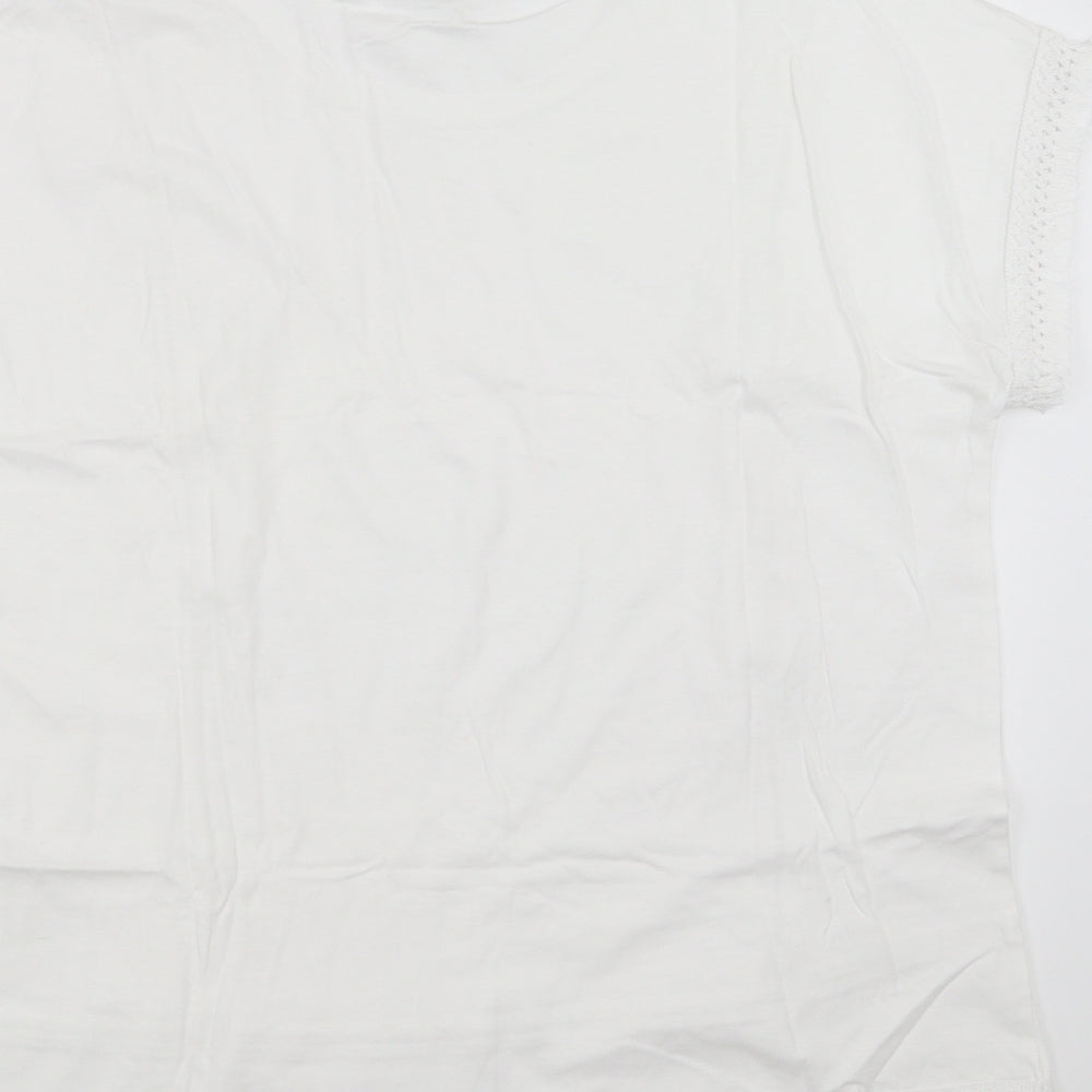 Sainsburys Womens White   Basic T-Shirt Size 16