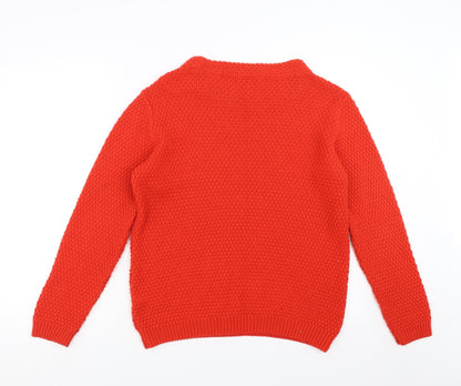 Back view of George men’s red jumper