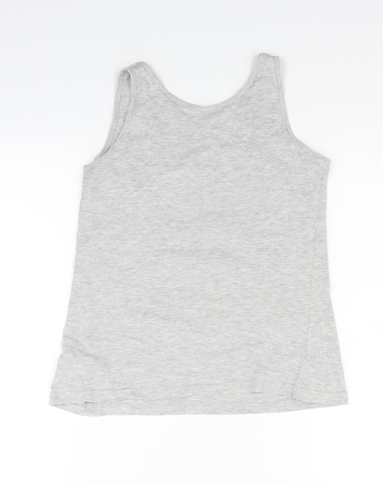 Primark Girls Grey   Basic Tank Size 12-13 Years