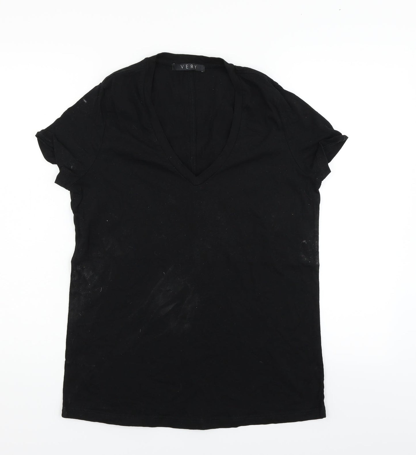 Very Womens Black   Basic T-Shirt Size 10