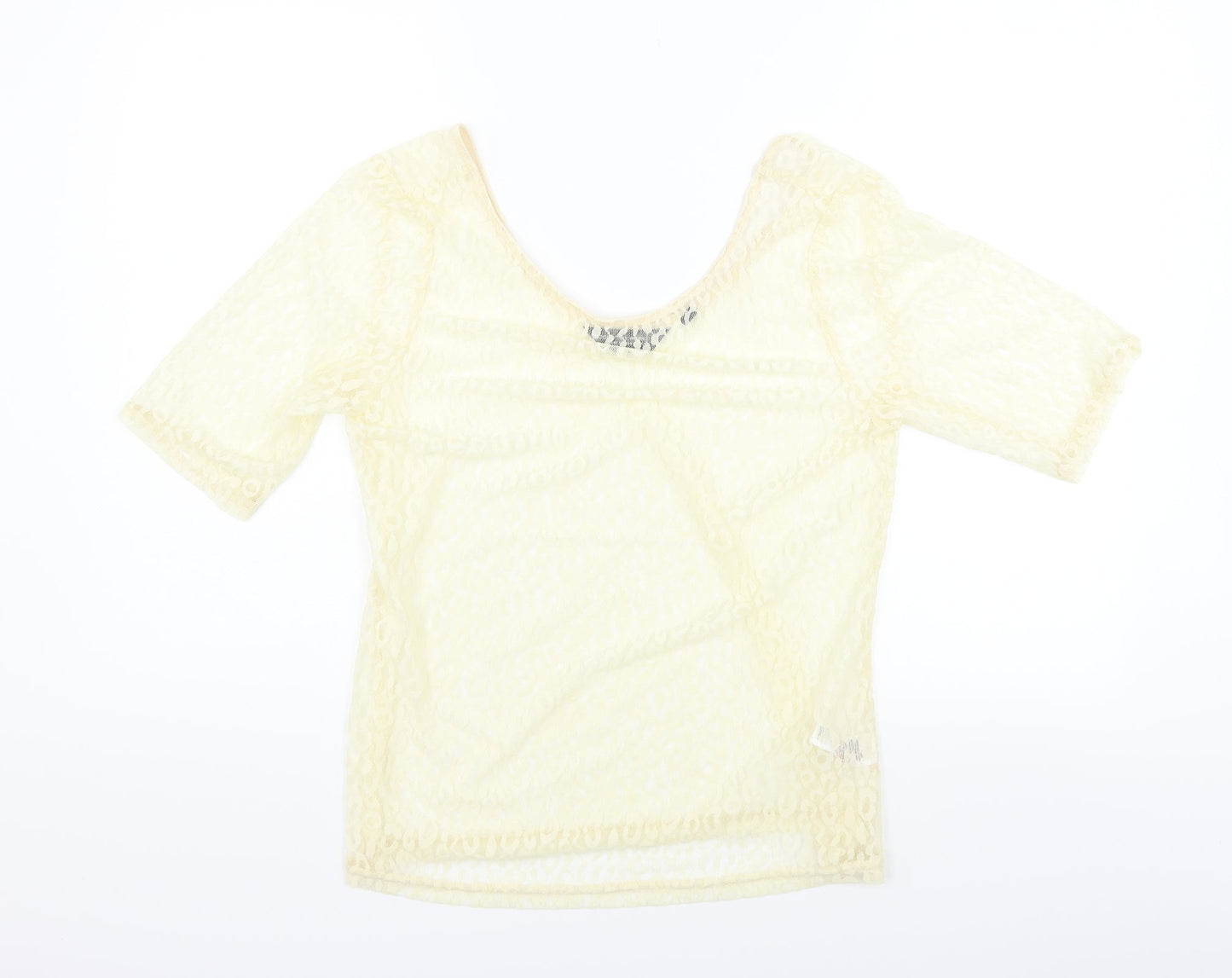 Dorothy Perkins Womens Yellow   Basic Blouse Size 16