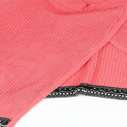 Brand and care label for Tu women’s pink jumper, size UK 12