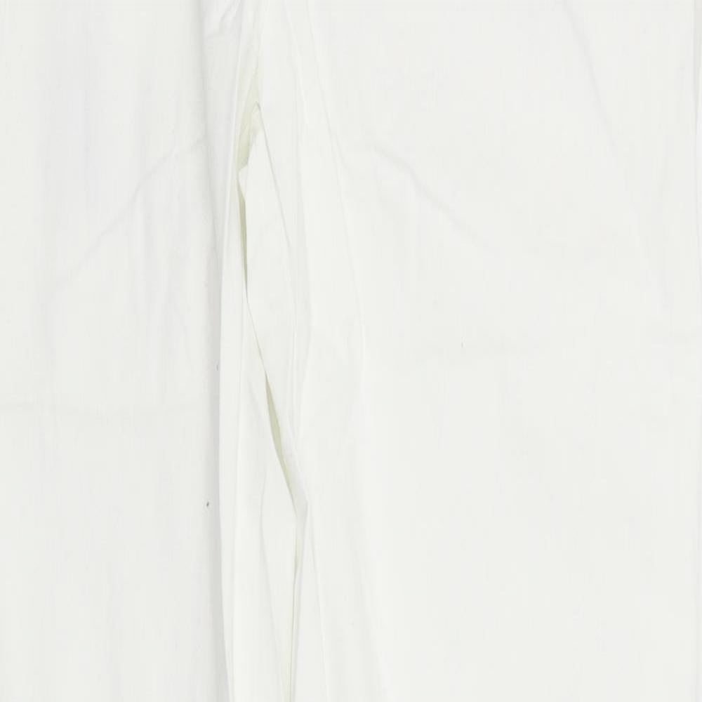 deniem & co Womens White   Trousers  Size L L32 in