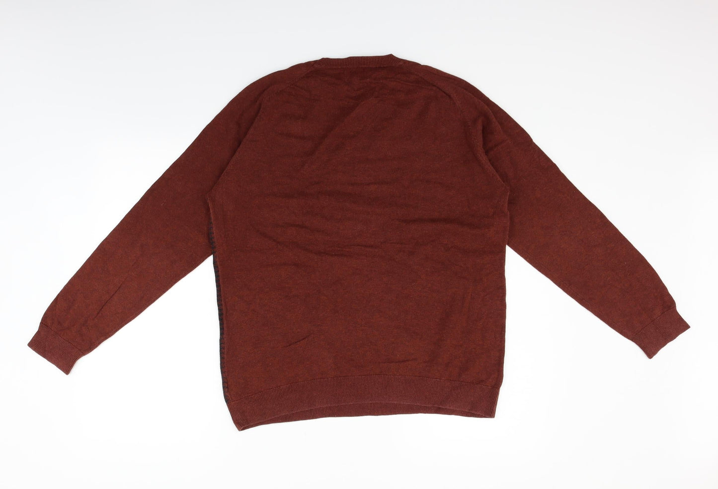 NEXT Womens Red Houndstooth  Pullover Jumper Size L