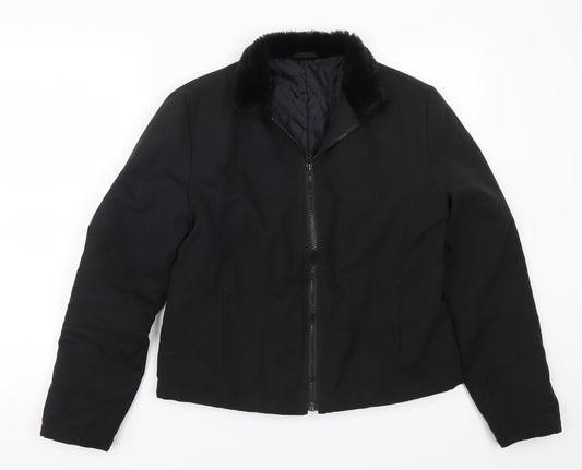 New Look Womens Black   Jacket Coat Size 14