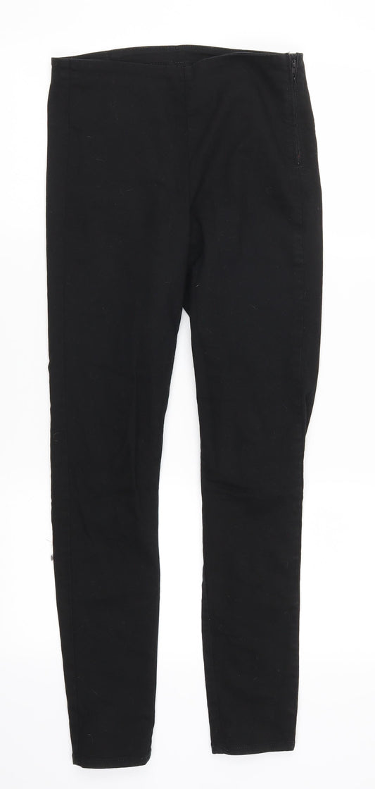 H&M Womens Black  Denim Skinny Jeans Size 8 L28 in