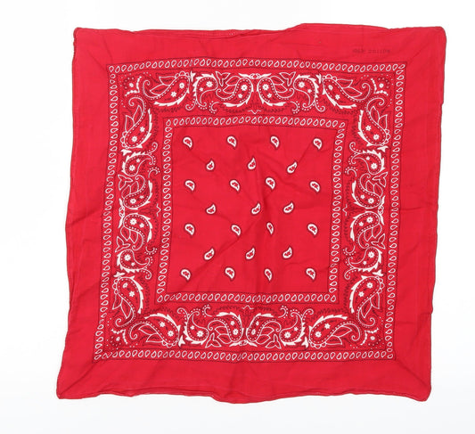 Preworn Womens Red Paisley   Scarf