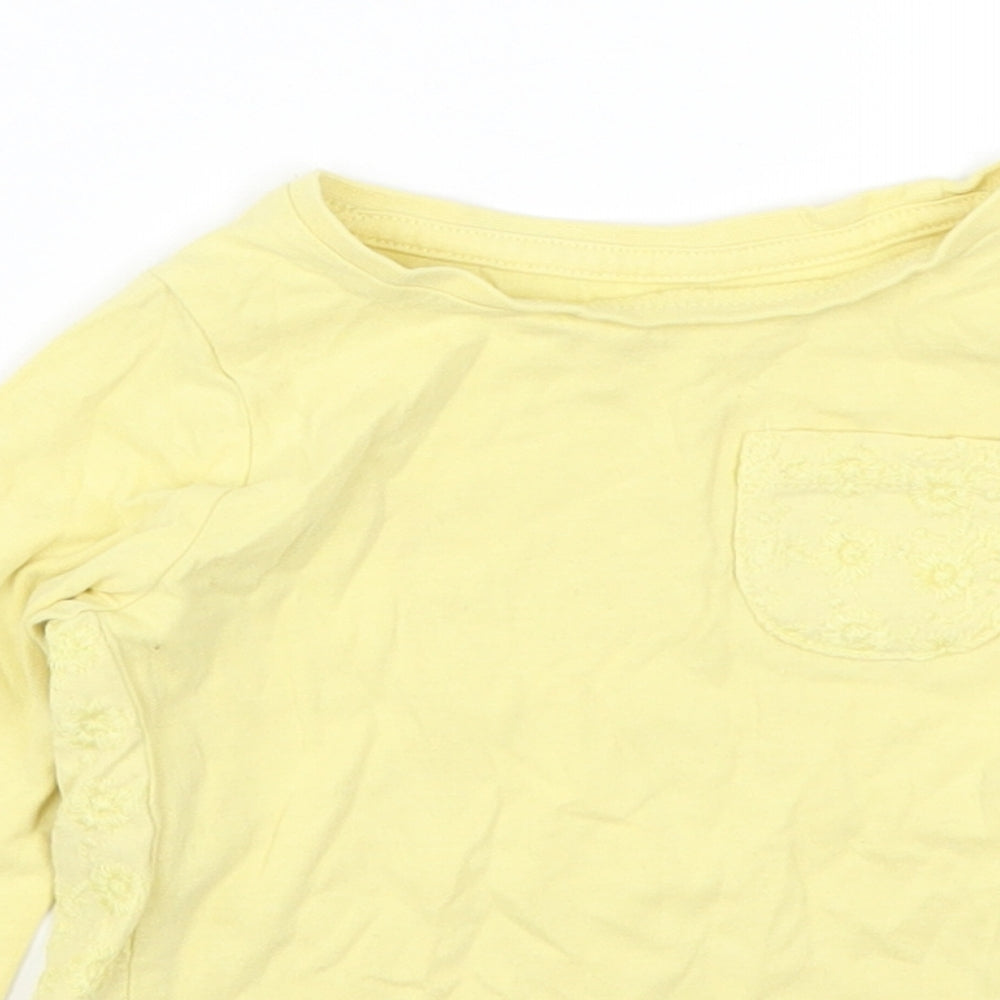 Nutmeg Girls Yellow   Basic T-Shirt Size 12-18 Months