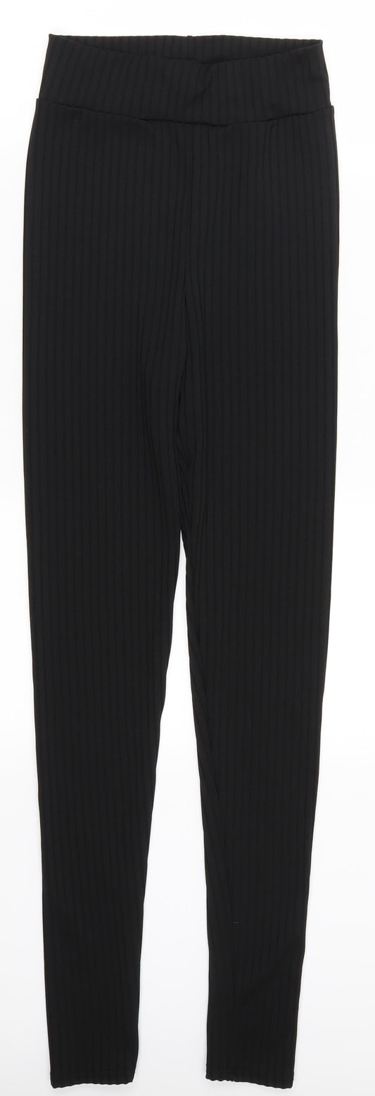 PRETTYLITTLETHING Womens Black   Carrot Leggings Size 23 in L28 in