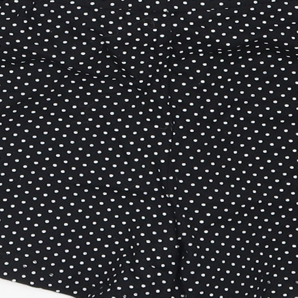 New Look Girls Black Polka Dot  Sweat Shorts Size M