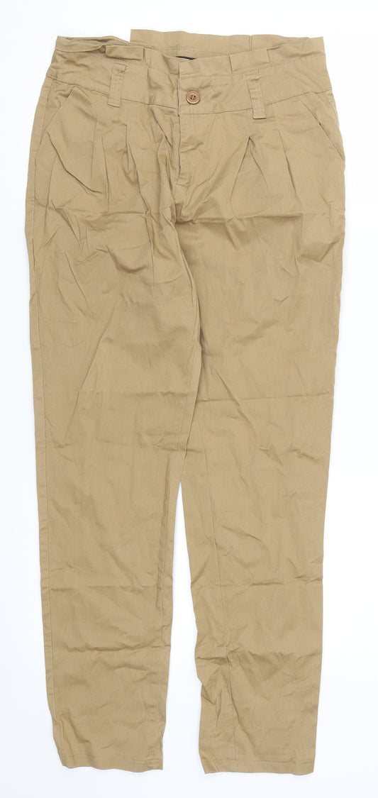 International Womens Beige   Trousers  Size 10 L26 in