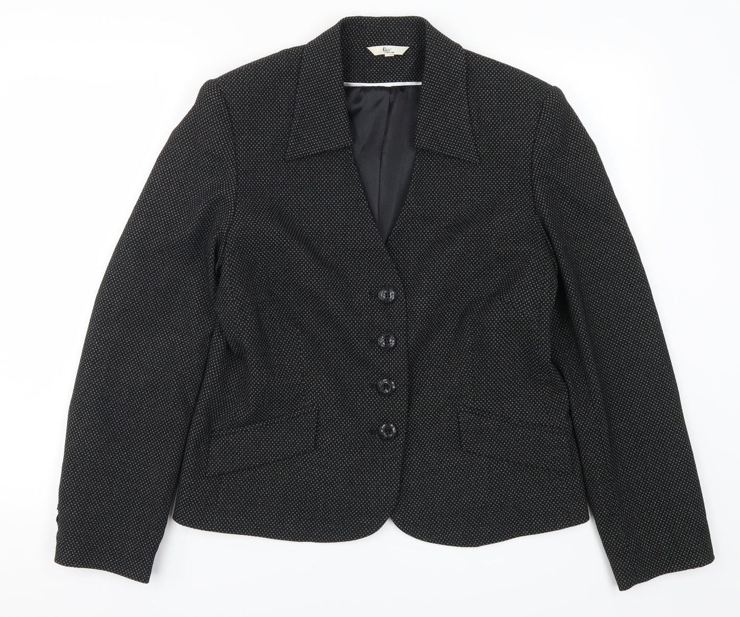 Klass Womens Grey  Rayon Jacket Suit Jacket Size 14
