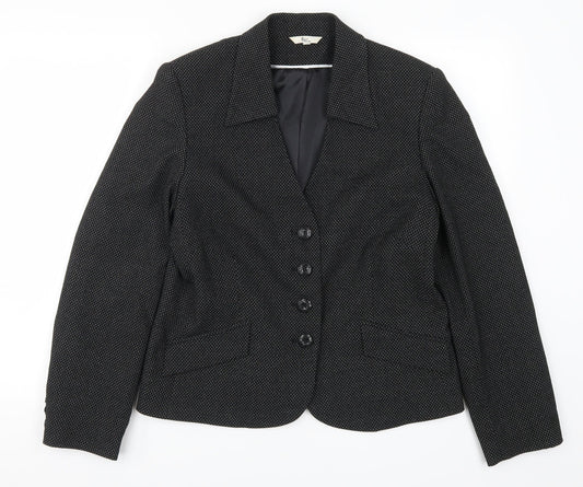 Klass Womens Grey  Rayon Jacket Suit Jacket Size 14