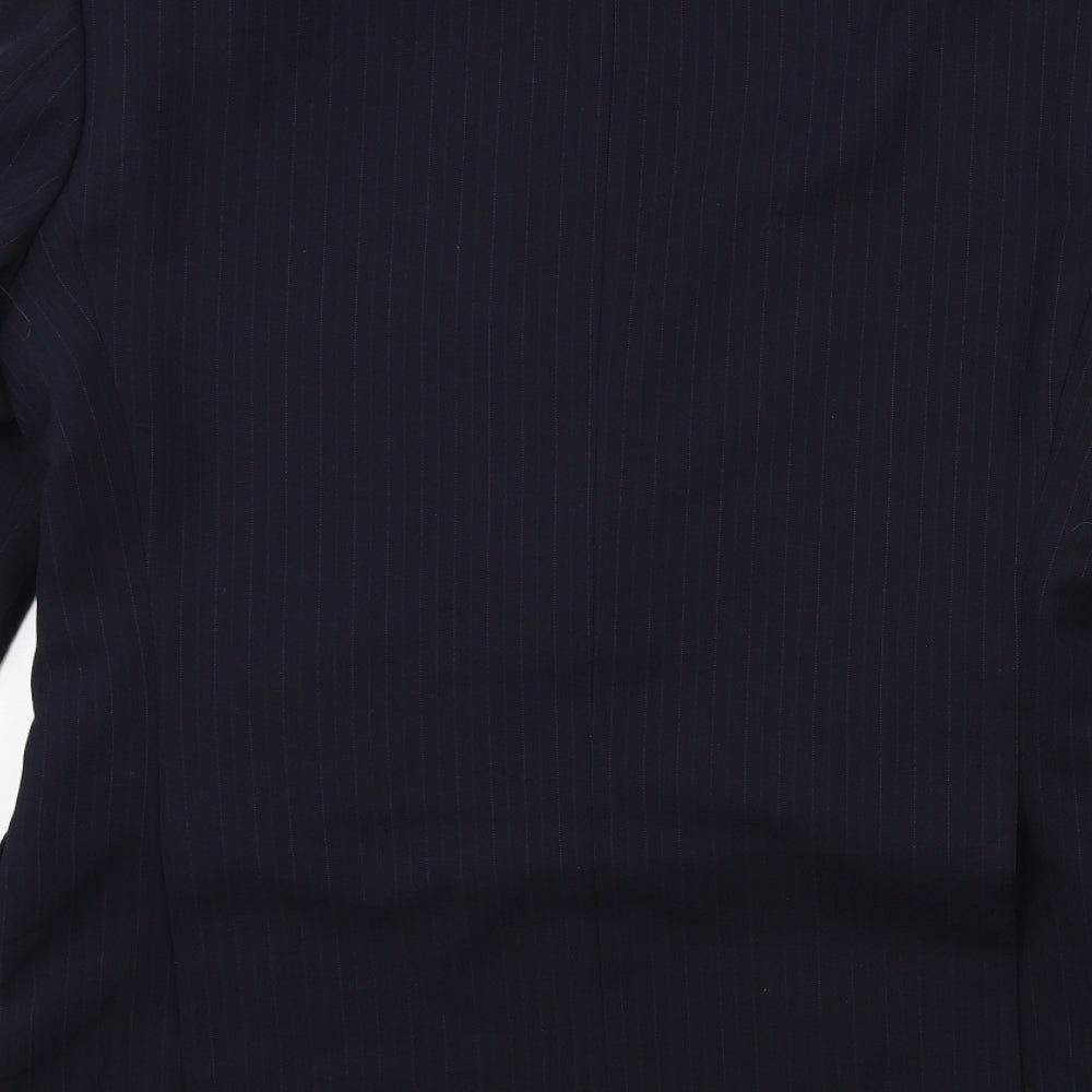 Marks and Spencer Mens Blue Striped  Jacket Suit Jacket Size 38