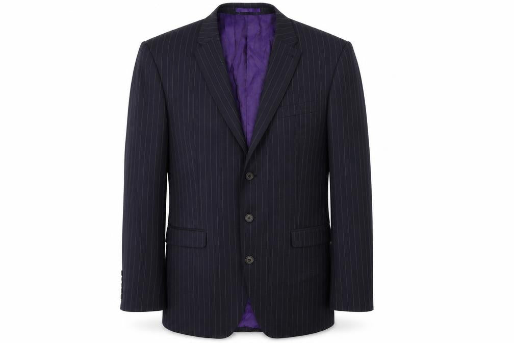 NEXT Mens Blue Striped  Jacket Suit Jacket Size 42