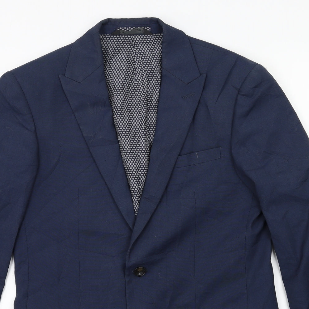 Marks and Spencer Mens Blue   Jacket Suit Jacket Size 36
