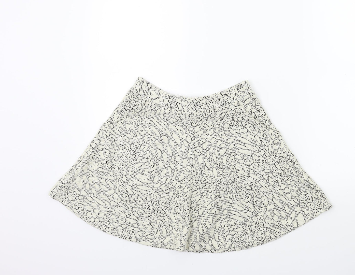 Topshop Womens Beige   Flare Skirt Size 8