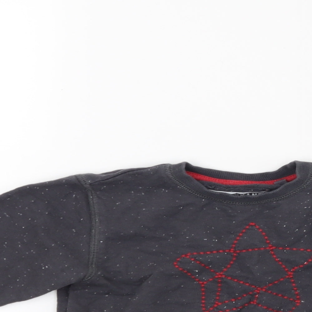 NEXT Boys Grey   Pullover Sweatshirt Size 2 Years  - Star
