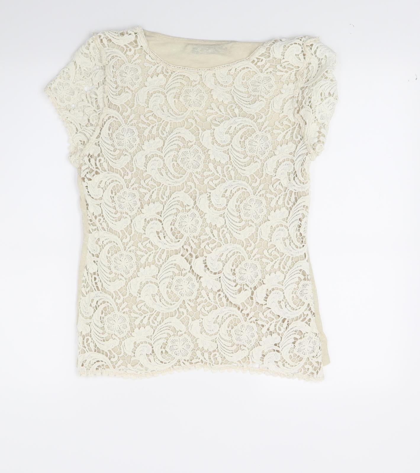 NEXT Womens Beige   Basic T-Shirt Size 12