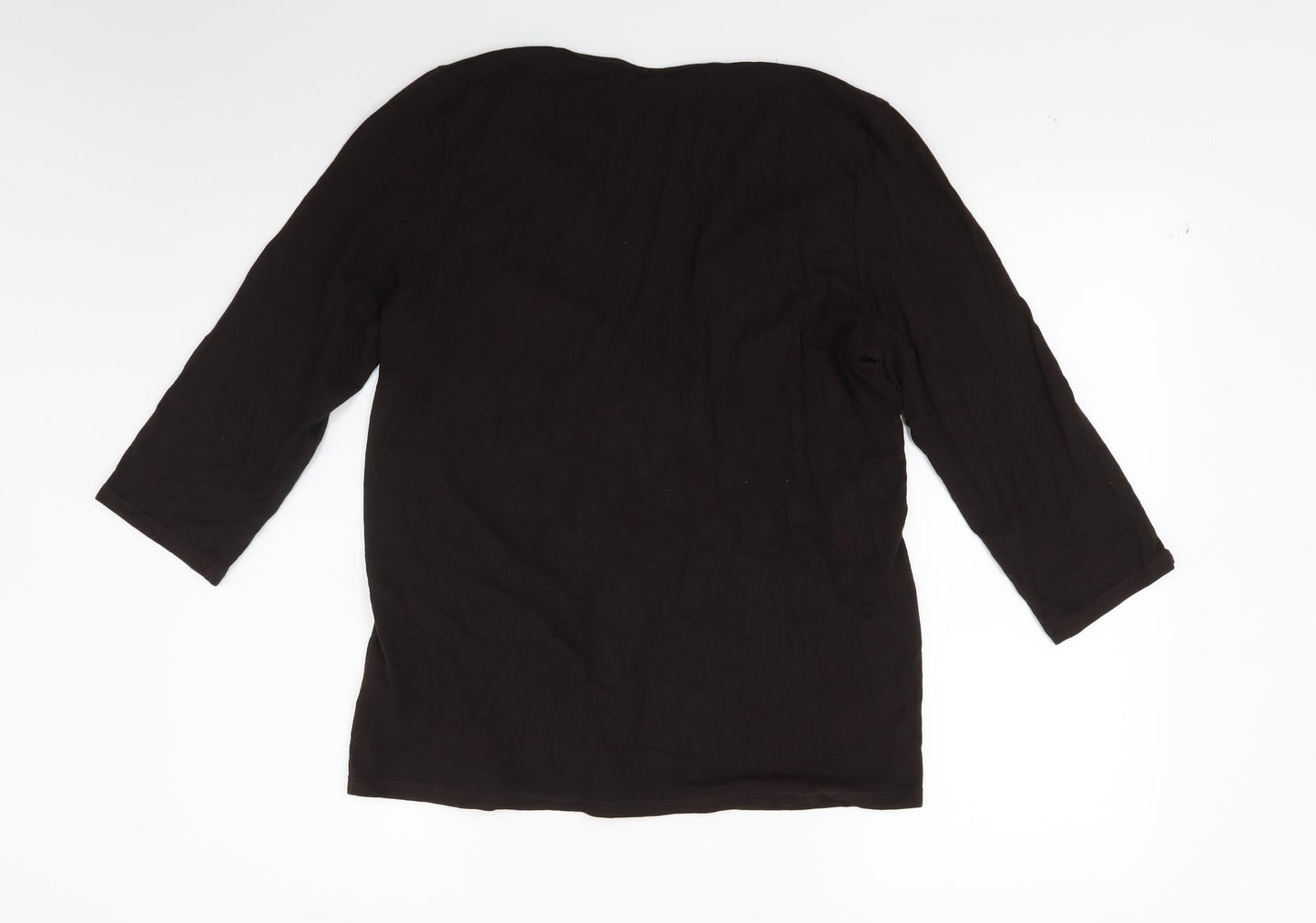 Preworn Womens Brown   Tunic Blouse Size 16
