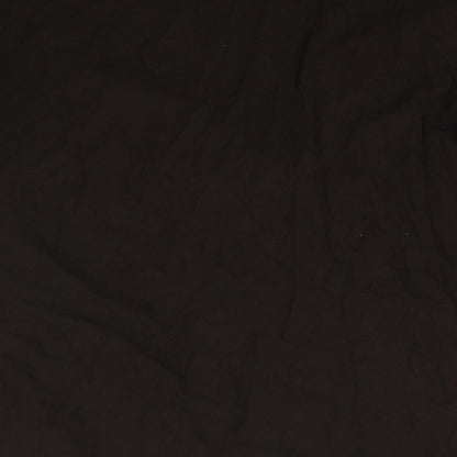 Brand and care label for Preworn women’s brown tunic blouse, size UK 16