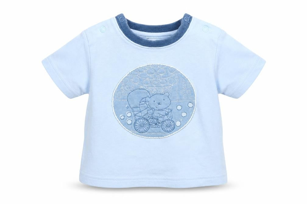TU Boys Blue   Basic T-Shirt Size 0-3 Months