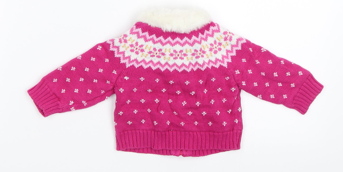 Gap Girls Pink   Jacket  Size 3-6 Months