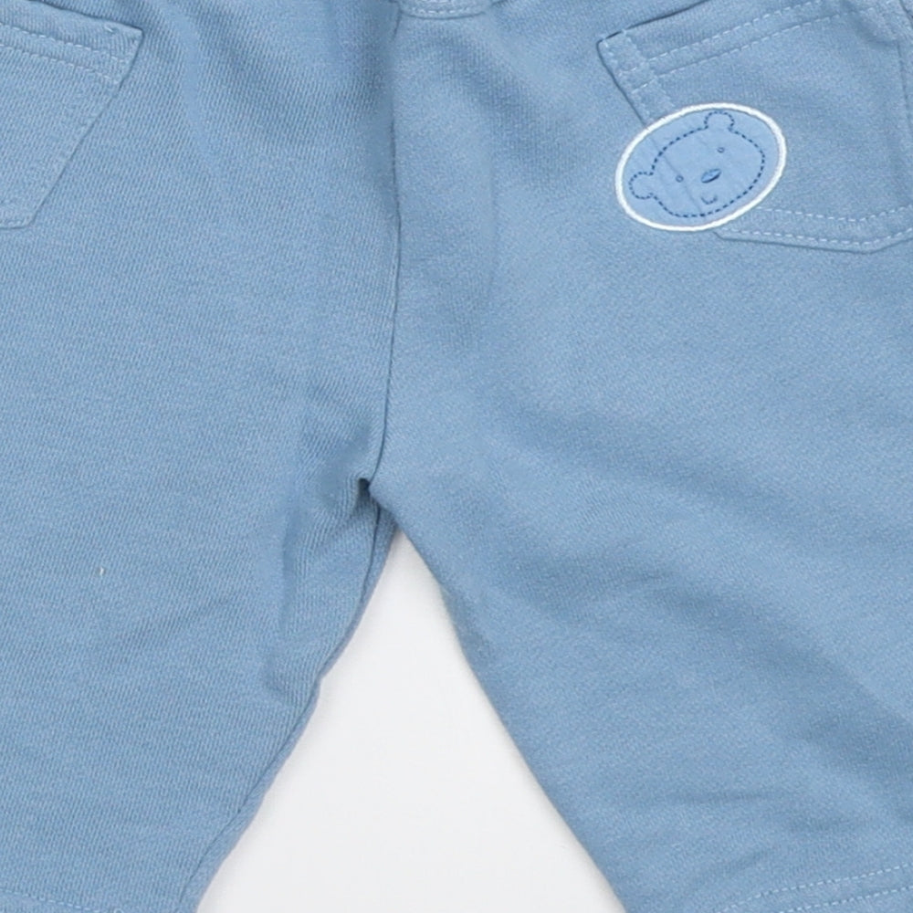 TU Boys Blue   Jogger Trousers Size 0-3 Months