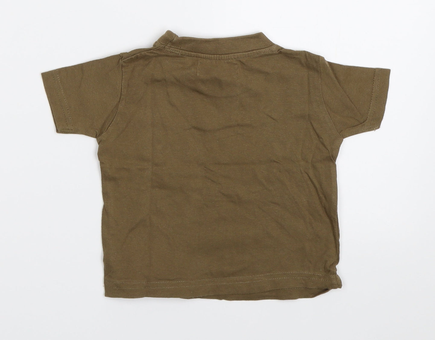 Earlydays Boys Brown   Basic T-Shirt Size 6-9 Months