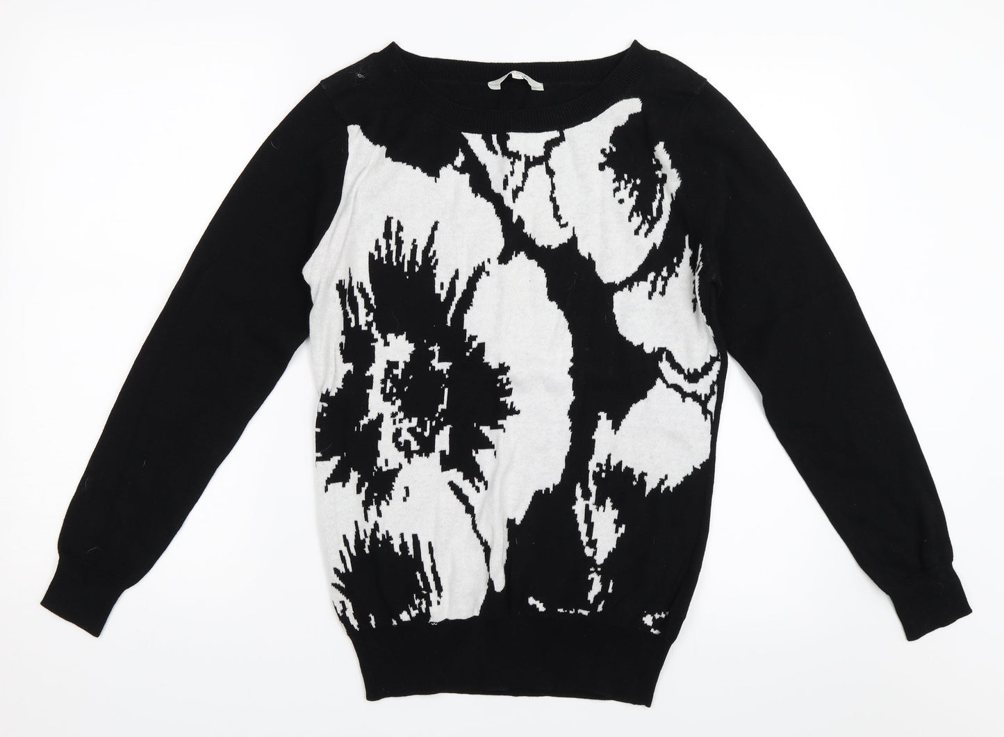 Peacocks Womens Black   Pullover Jumper Size 10