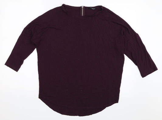 Select Womens Purple   Basic T-Shirt Size 12