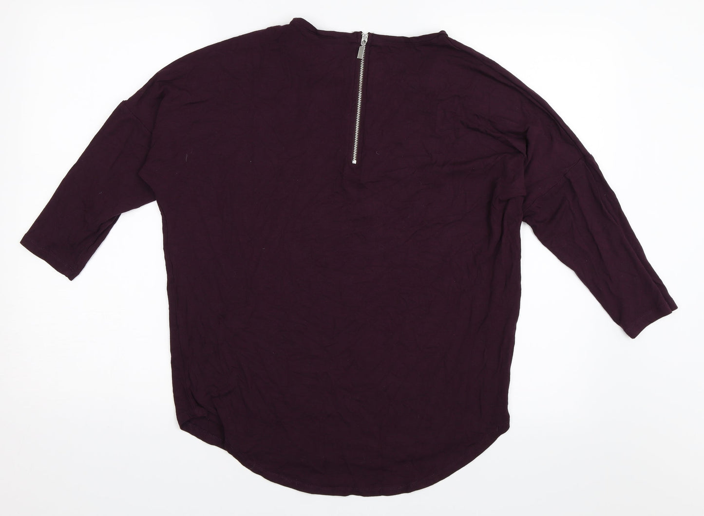 Select Womens Purple   Basic T-Shirt Size 12