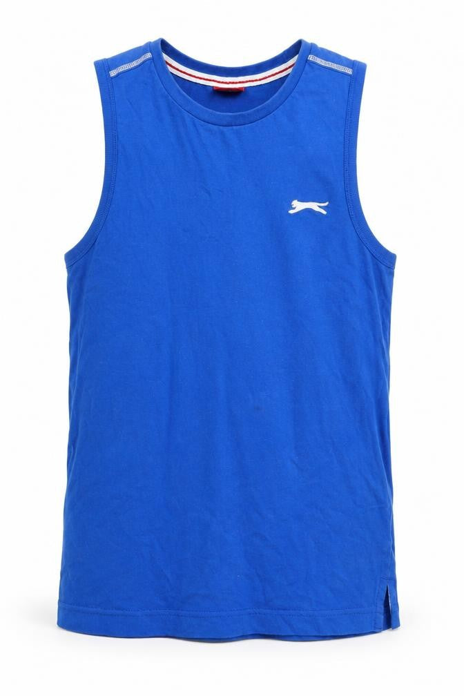 Slazenger Boys Blue   Basic Tank Size 7-8 Years