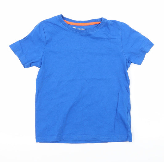 B Collection Boys Blue  Jersey Basic T-Shirt Size 4 Years