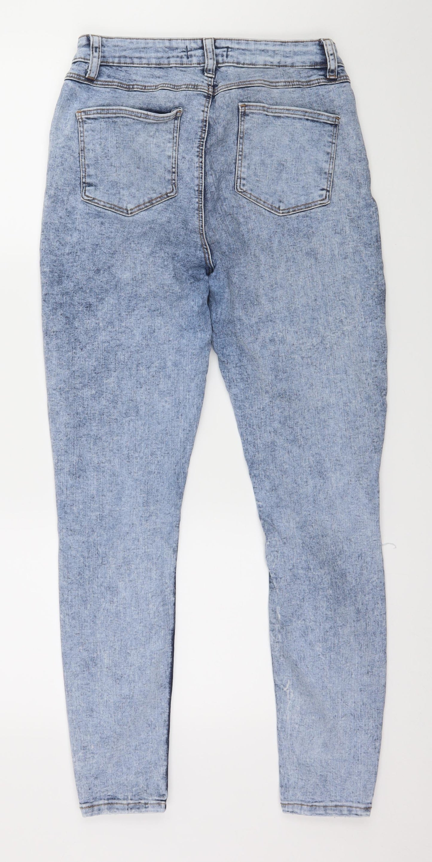 Denim & Co. Womens Blue  Denim Skinny Jeans Size 12 L28 in